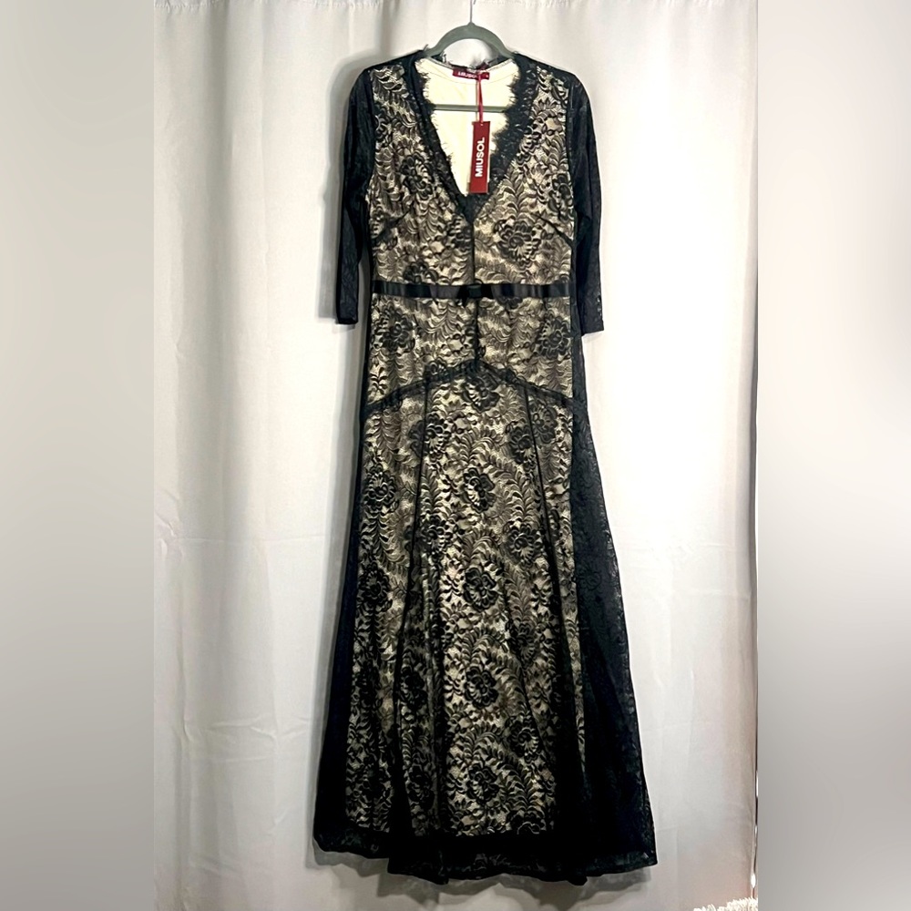 Miusol XL Black Lace Dress